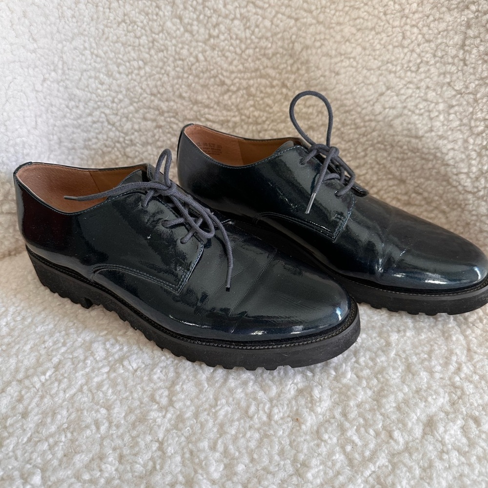 Franco Sarto Patent Leather Oxford Shoes